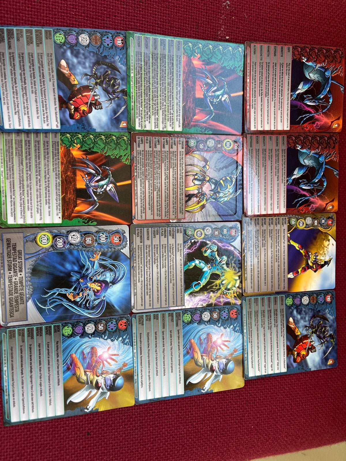 12x Bakugan Kaarten - Diverse Collectie, Hobby en Vrije tijd, Verzamelkaartspellen | Magic the Gathering, Ophalen of Verzenden
