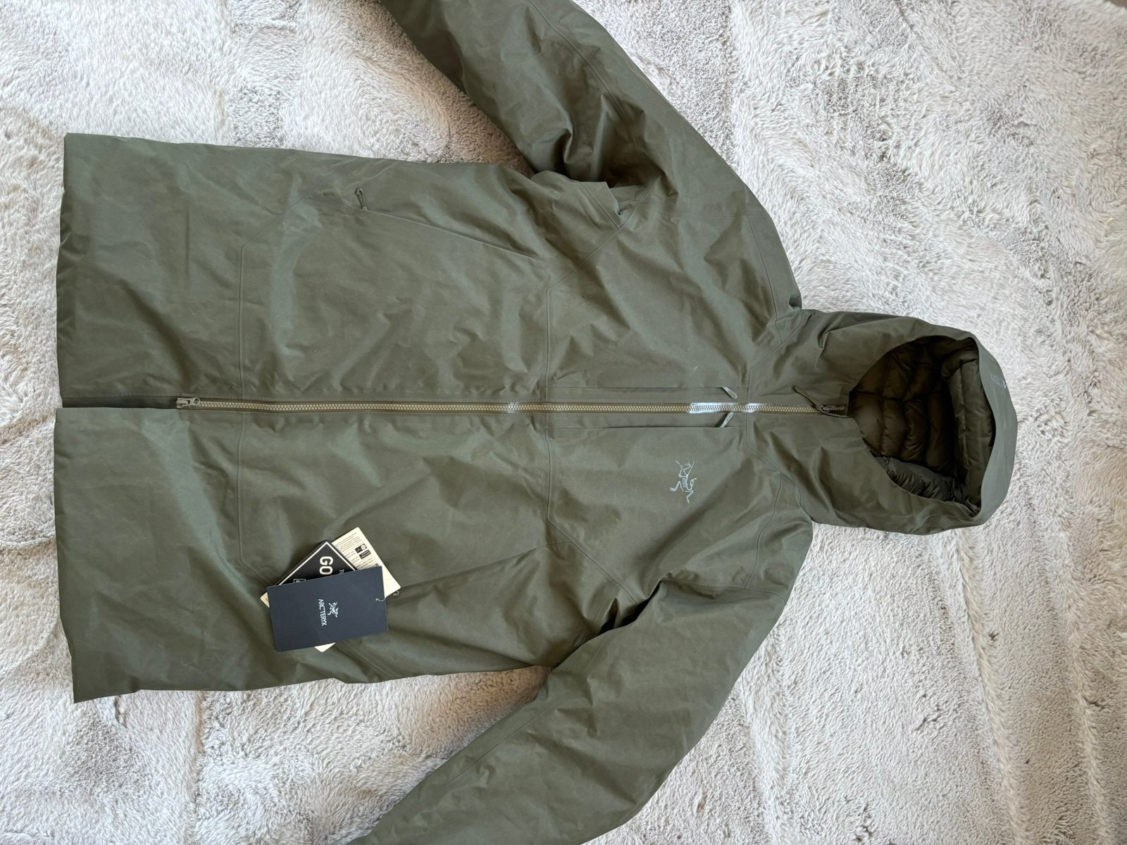 Arcteryx Ralle Down Parka jas, Ophalen of Verzenden, Zo goed als nieuw, Maat 52/54 (L), Groen