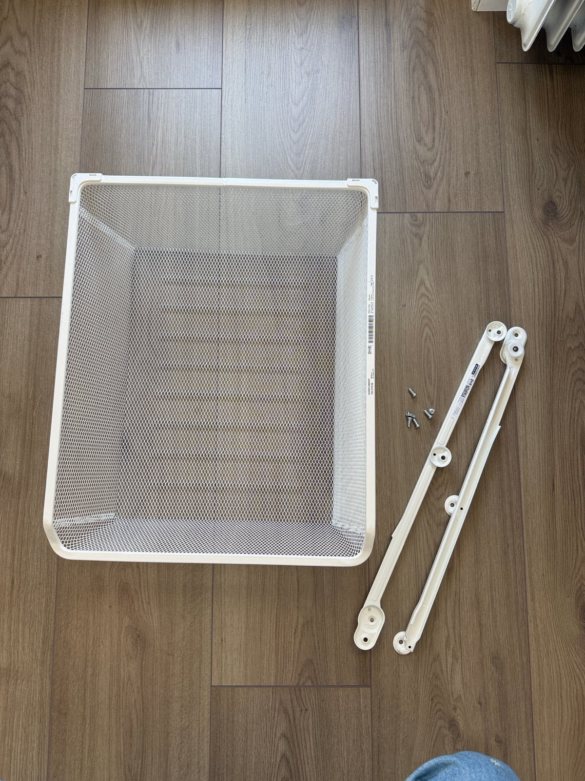 IKEA KOMPLEMENT Fijnraadmand met uittrekrail, wit, Ophalen of Verzenden, Zo goed als nieuw