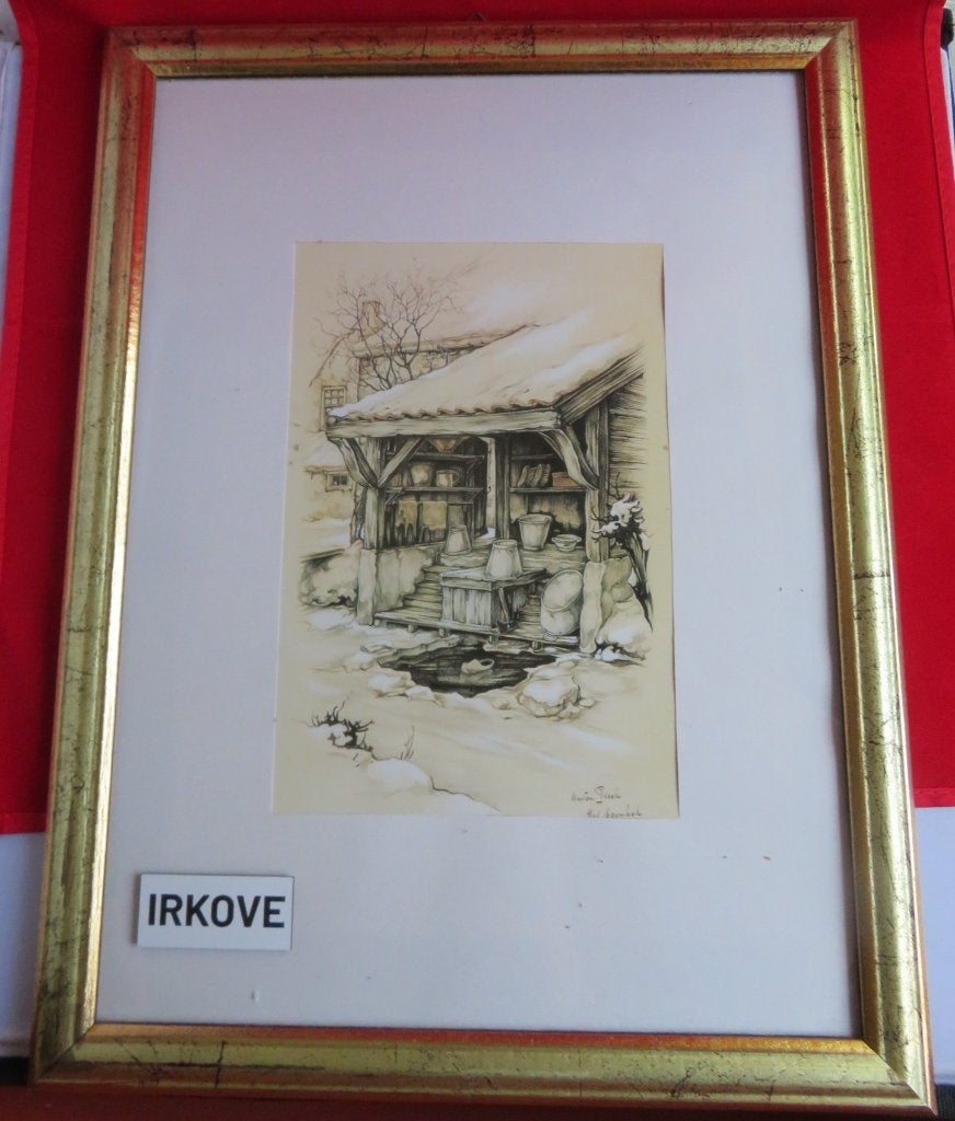 ANTON PIECK * 2 X FRAAIE PRENT * Boenhok en Hindelopen *, Verzenden, 1980 tot heden, Zo goed als nieuw, Prent