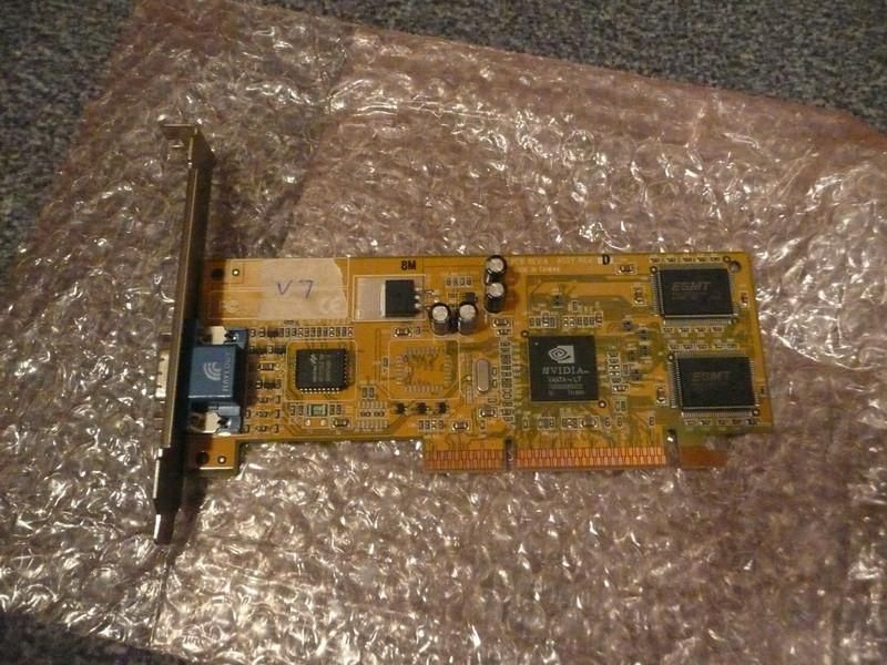 AGP Videokaart NVIDIA Vanta-LT [K281]  VGA 20-4, Computers en Software, Videokaarten, Ophalen of Verzenden, Zo goed als nieuw
