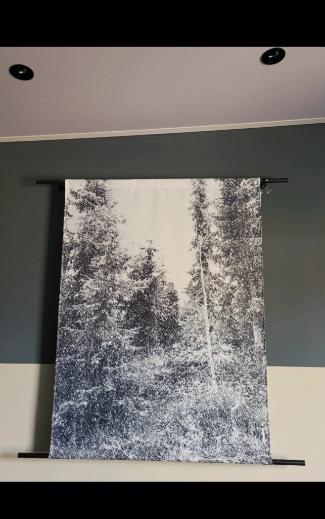 Wandkleed bos | natuur, Ophalen of Verzenden, Zo goed als nieuw, 93 cm, 124 cm