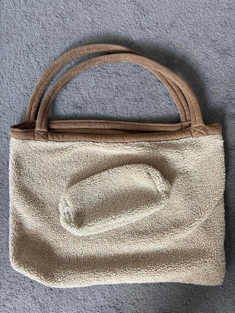 Studio Noos tas met bijpassend etui - Teddy stof, Sieraden, Tassen en Uiterlijk, Tassen | Damestassen, Ophalen of Verzenden, Zo goed als nieuw