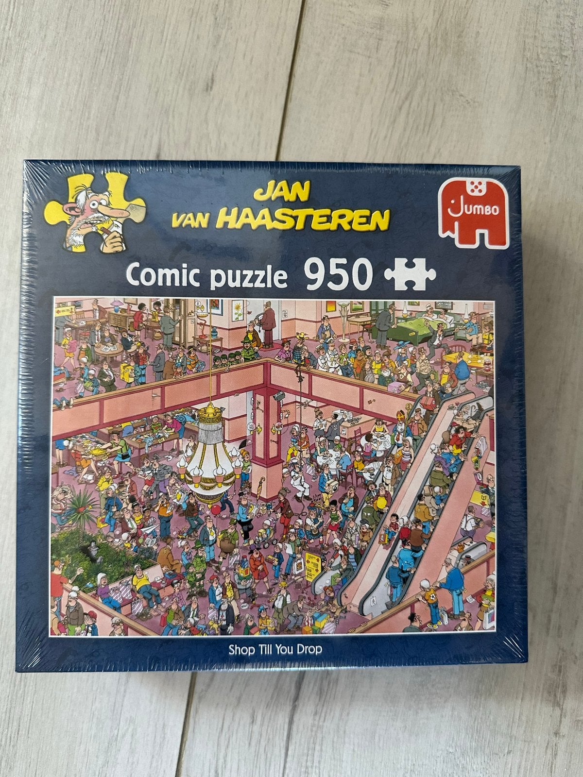 Jan van Haasteren Comic Puzzel - Shop Till You Drop (950 stu, Ophalen of Verzenden, 500 t/m 1500 stukjes, Nieuw, Legpuzzel