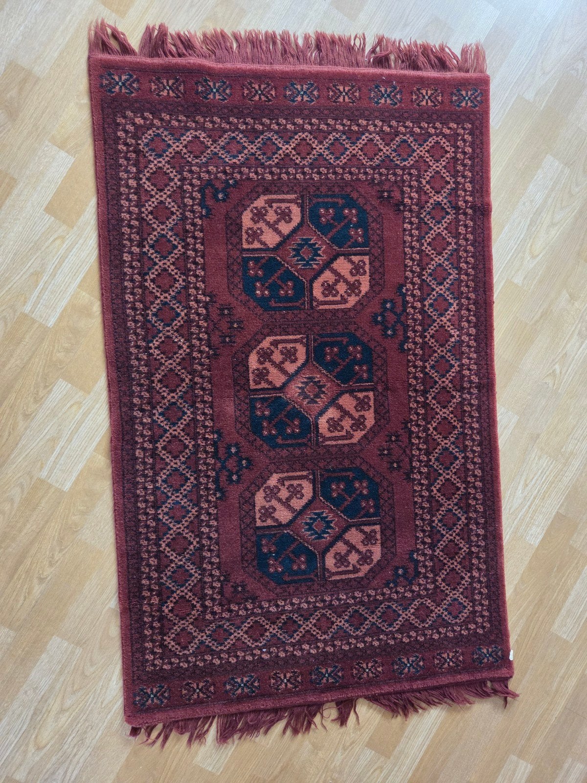 Perzisch tapijt - bruin, beige, rood, Huis en Inrichting, Stoffering | Tapijten en Kleden, 100 tot 150 cm, Zo goed als nieuw, Rechthoekig