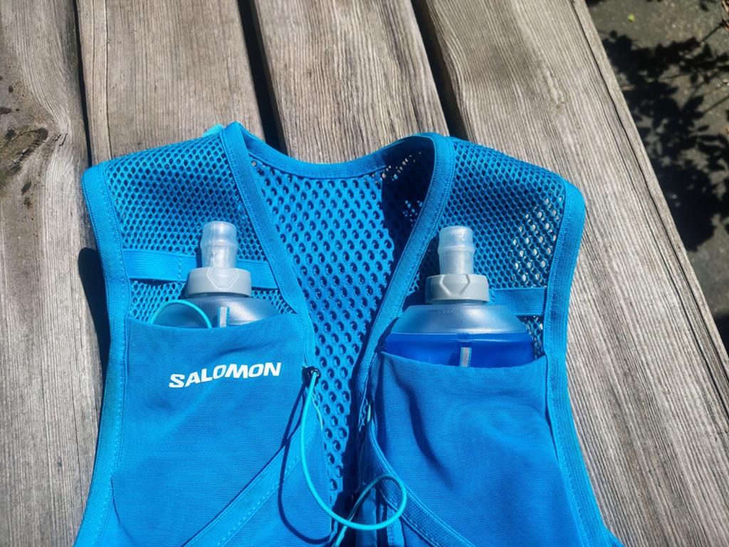 Salomon Active Skin 4 Hardloopvest - Blauw (XS), Ophalen of Verzenden, Gebruikt, Overige typen, Overige merken