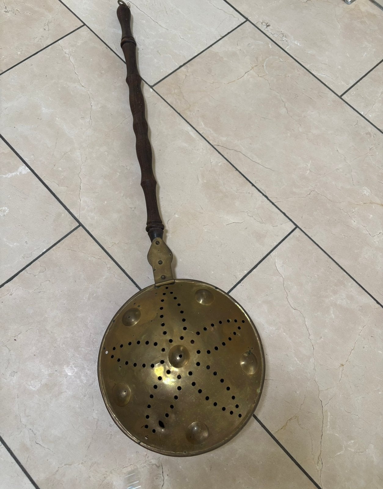 Antieke koperen beddenpan - Decoratief en uniek, Antiek en Kunst, Antiek | Koper en Brons, Ophalen, Koper