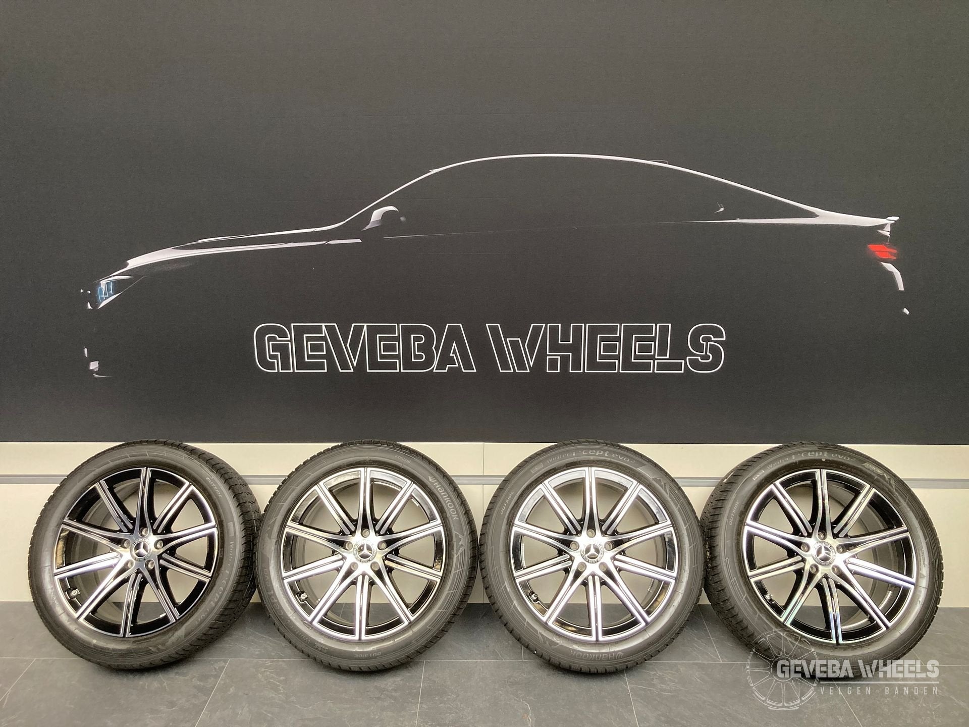 19” originele Mercedes S klasse W223 velgen + winterbanden, 19 inch, Gebruikt, 255 mm, -