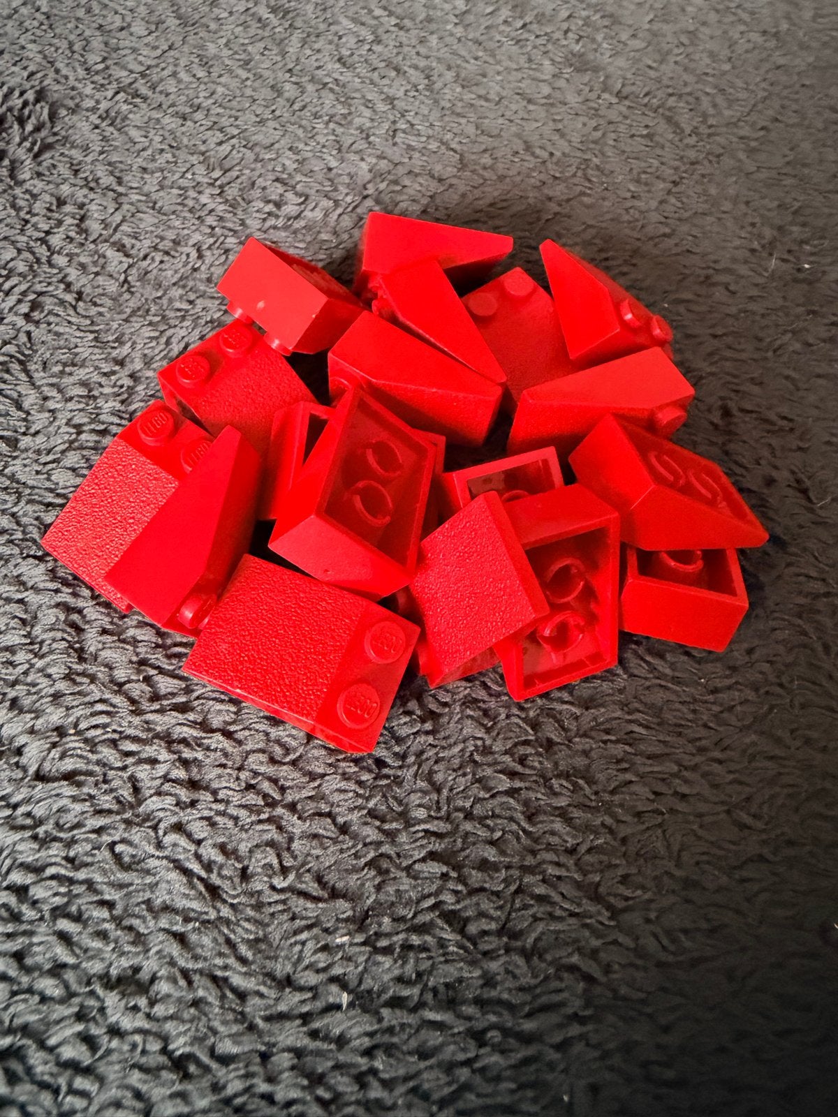 Lego rode dakpannen 2x3 studs basis, 18 stuks, Ophalen of Verzenden, Gebruikt