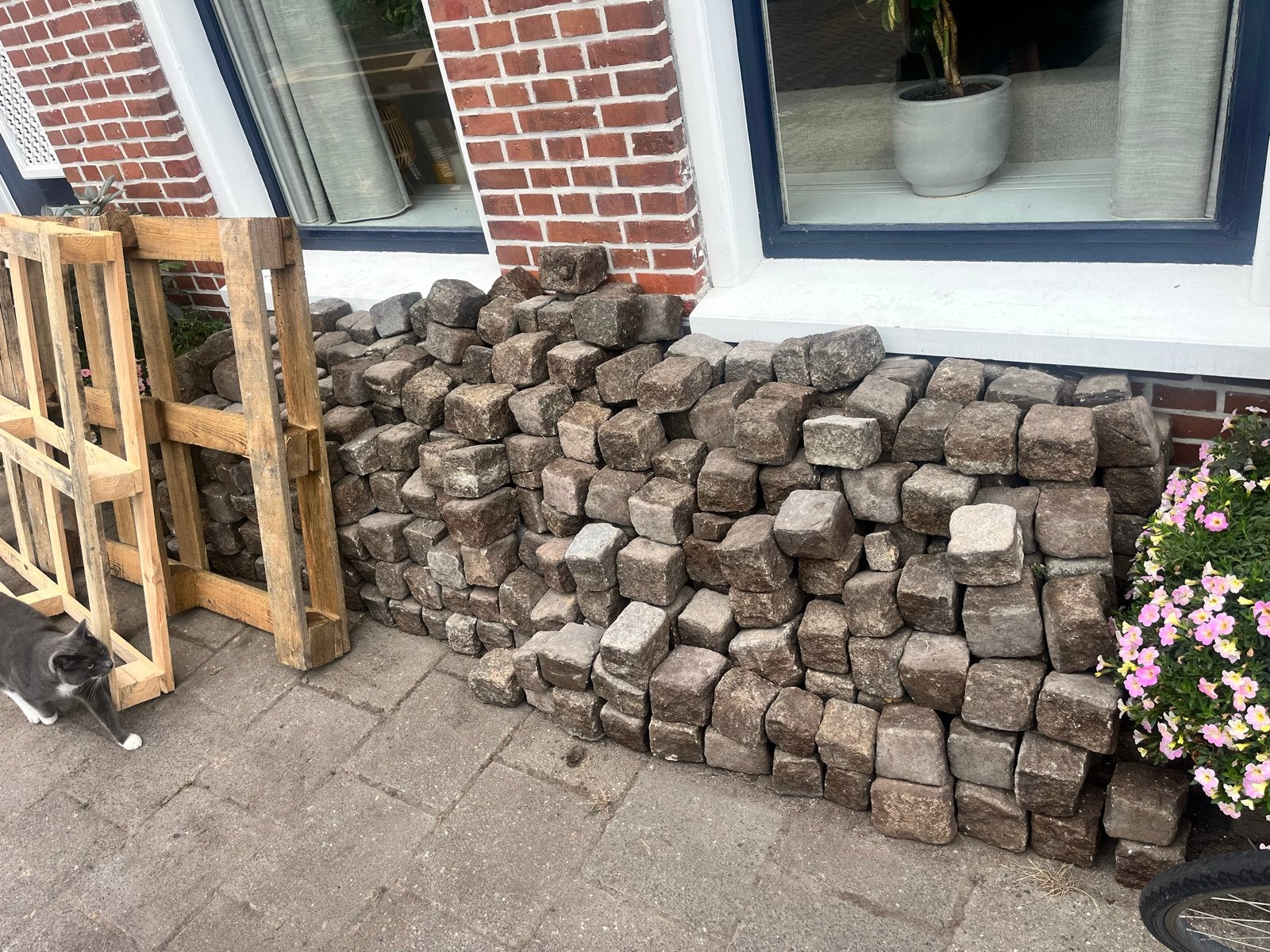 Cobblestones, gratis af te halen!, Ophalen, Gebruikt, Klinkers, 10 m² of meer