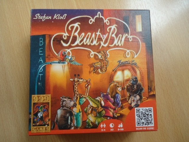 Beasty Bar, kaartspel 999 games. compleet en zgan, Een of twee spelers, Ophalen of Verzenden, Zo goed als nieuw, 999 Games   ..