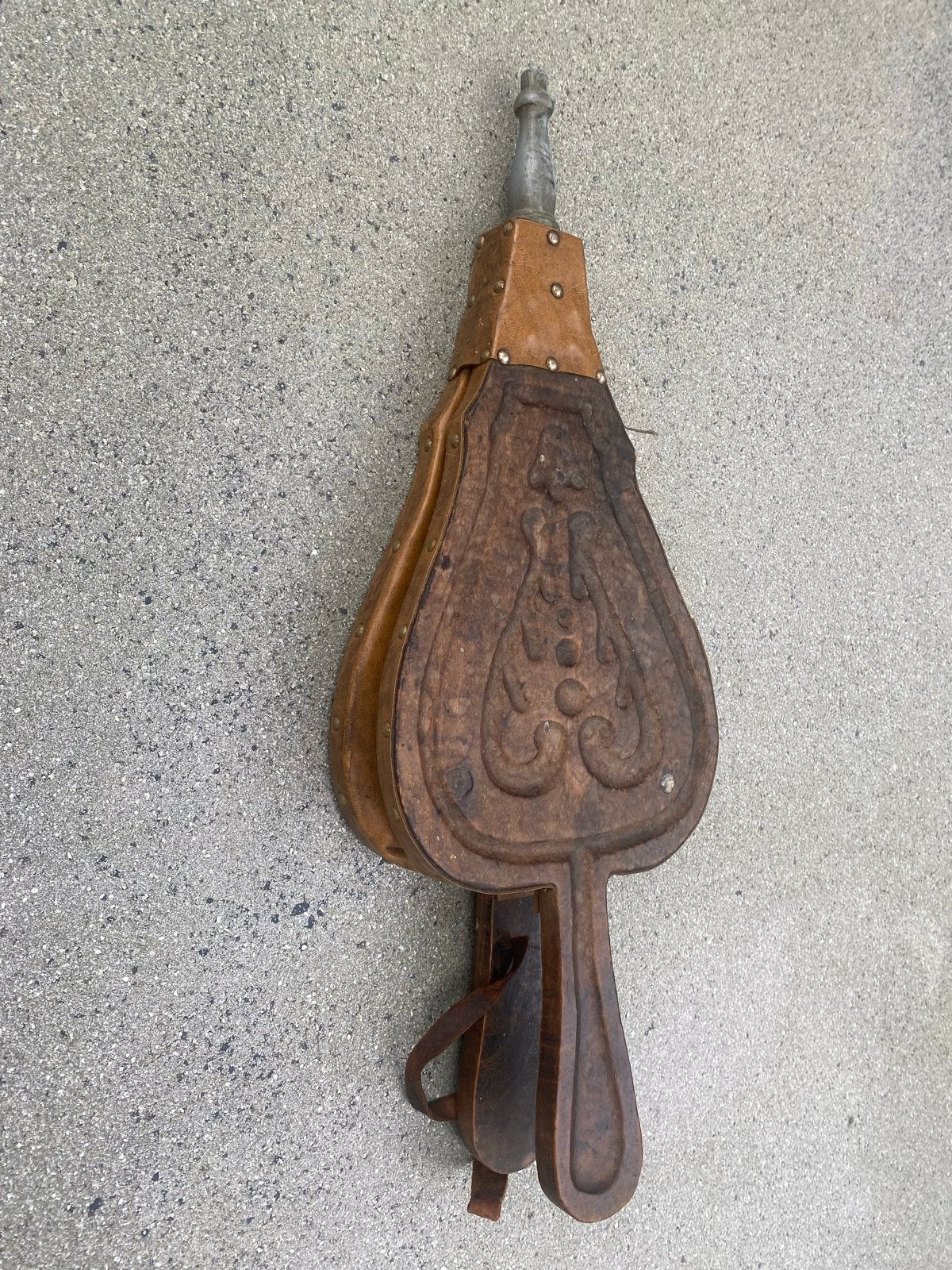 Antieke Houtskool Blaasbalg - Haard Accessoire, Ophalen of Verzenden