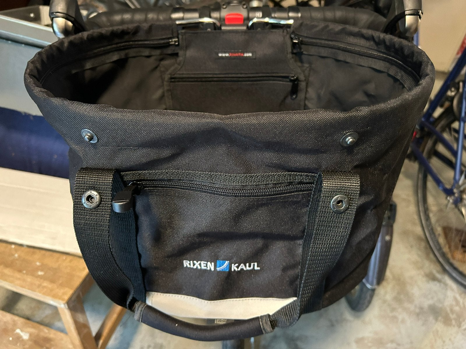 Rixen Kaul fiets mand met klikfix stuur beugel, Ophalen of Verzenden, Zo goed als nieuw