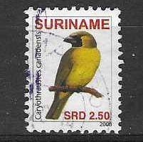 Suriname Michel 2238 gestempeld VOGELS, Ophalen of Verzenden, Gestempeld