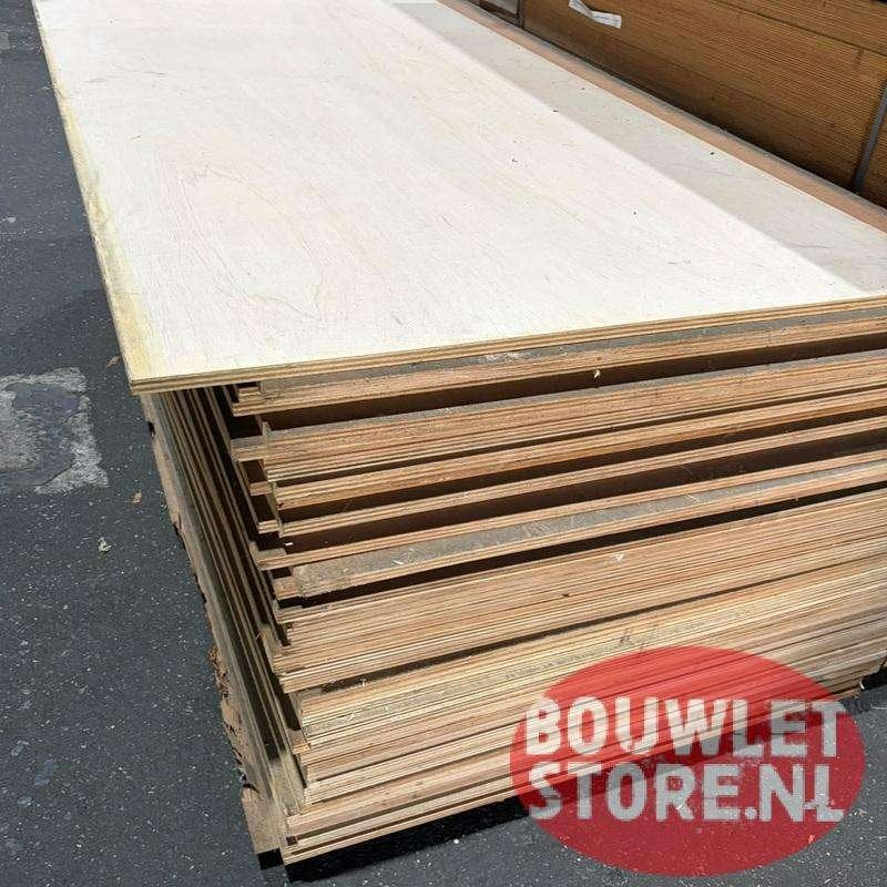 Multiplex 18 mm | Hardhout Indonesisch IHP | Wit gegrond, Doe-het-zelf en Verbouw, Niet ingevuld, Multiplex, Minder dan 20 mm