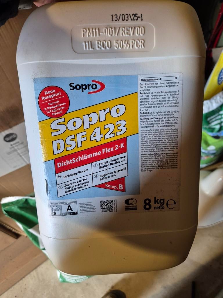 Sopro DSF 423 DichtSchlämme Flex 2-K, 8 kg, Ophalen of Verzenden