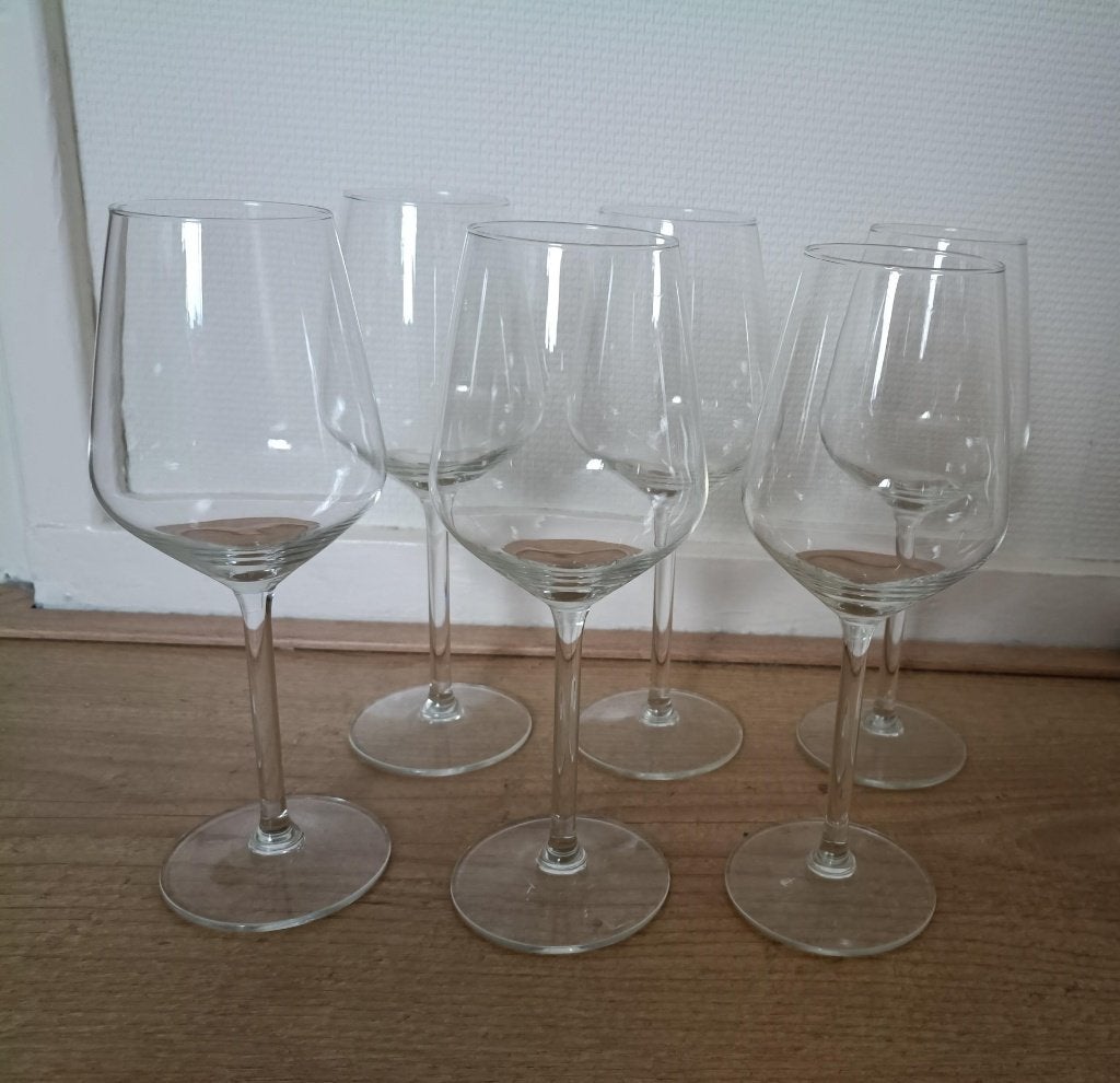 6 wijnglazen Royal Leerdam Carre, 37 cl, nieuw, Ophalen, Nieuw, Overige typen
