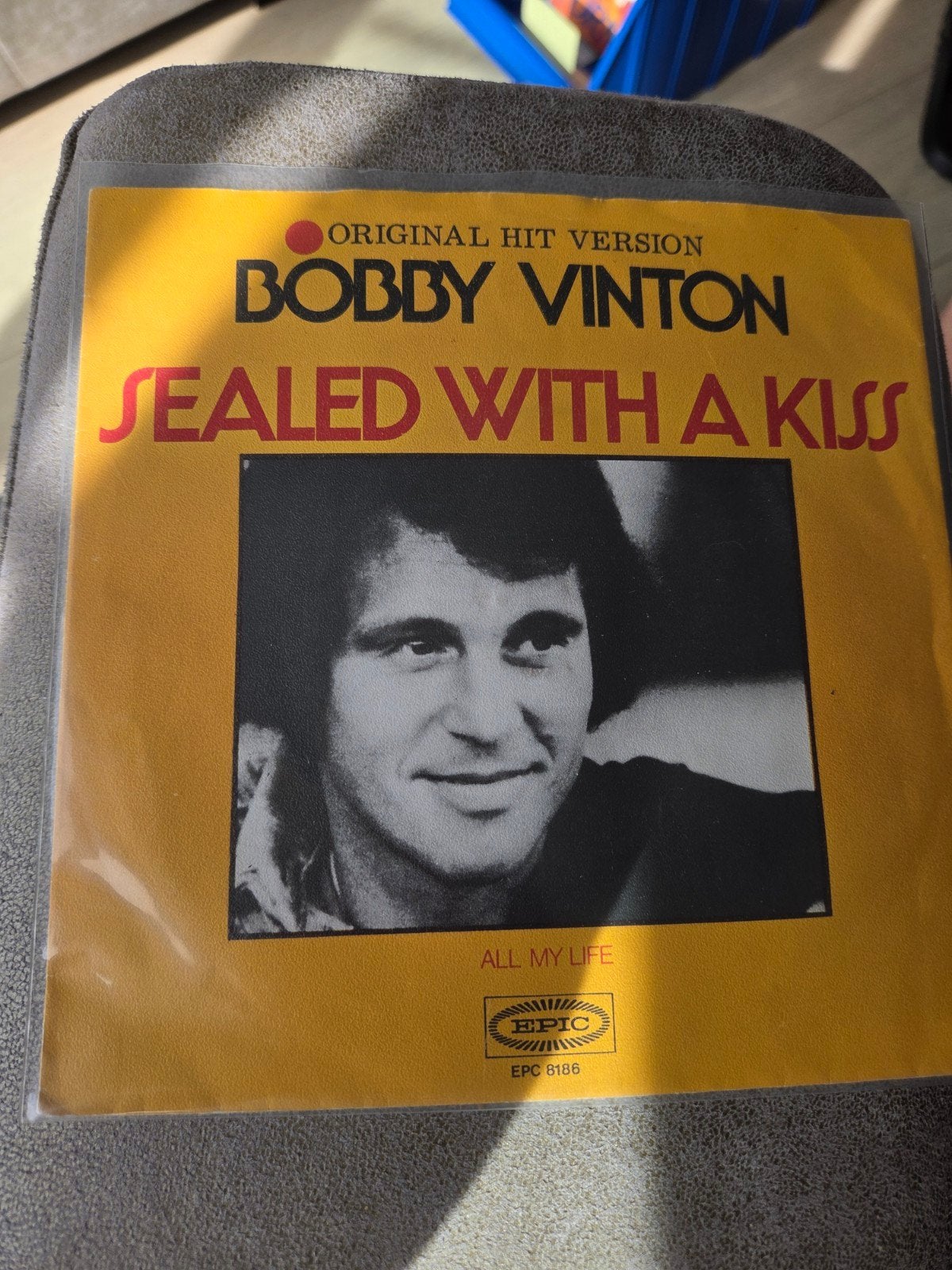 Bobby Vinton - Sealed With A Kiss / All My Life (Vinyl Singl, Gebruikt, Fotohoes, 7 inch, Ophalen of Verzenden