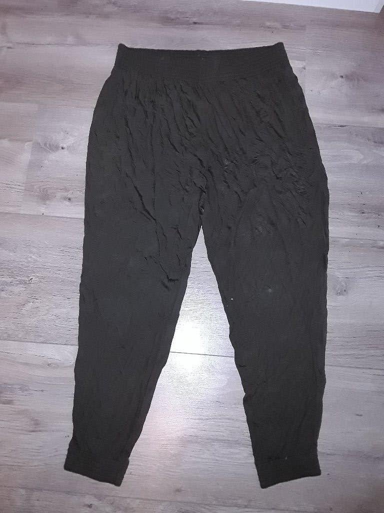 H&M Basic Donkergroene Rekbare Broek Maat XL NIEUW, H&M, Maat 46/48 (XL) of groter, Nieuw, Ophalen of Verzenden