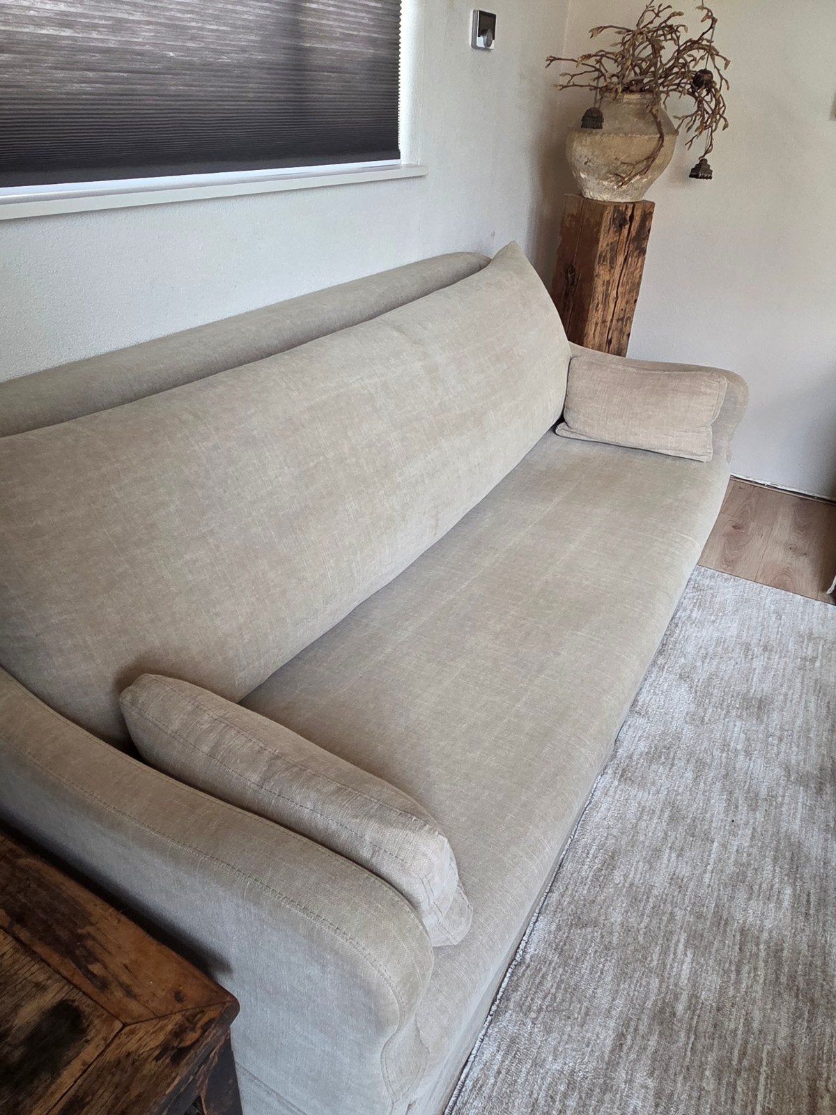 landelijke 3 zits + fauteuil Coral, Huis en Inrichting, Ophalen, Driepersoons, Zo goed als nieuw, Rechte bank