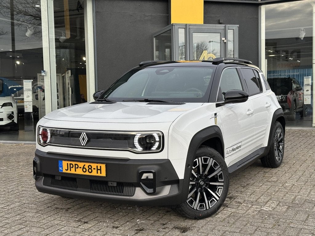 Renault 4 comfort range iconic 52 kWh l DEMOVOORDEEL!, Auto's, Renault, Gebruikt, 150 pk, Leder en Stof, Origineel Nederlands