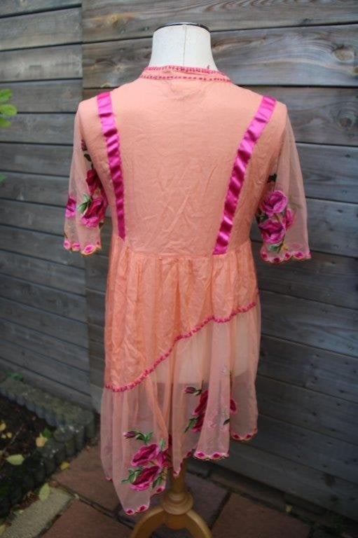 Jurk/ Tuniek oranje/ roze Antica Sartoria mt 1 ged. transp V, Antica Sartoria, Ophalen of Verzenden, Zo goed als nieuw, Oranje