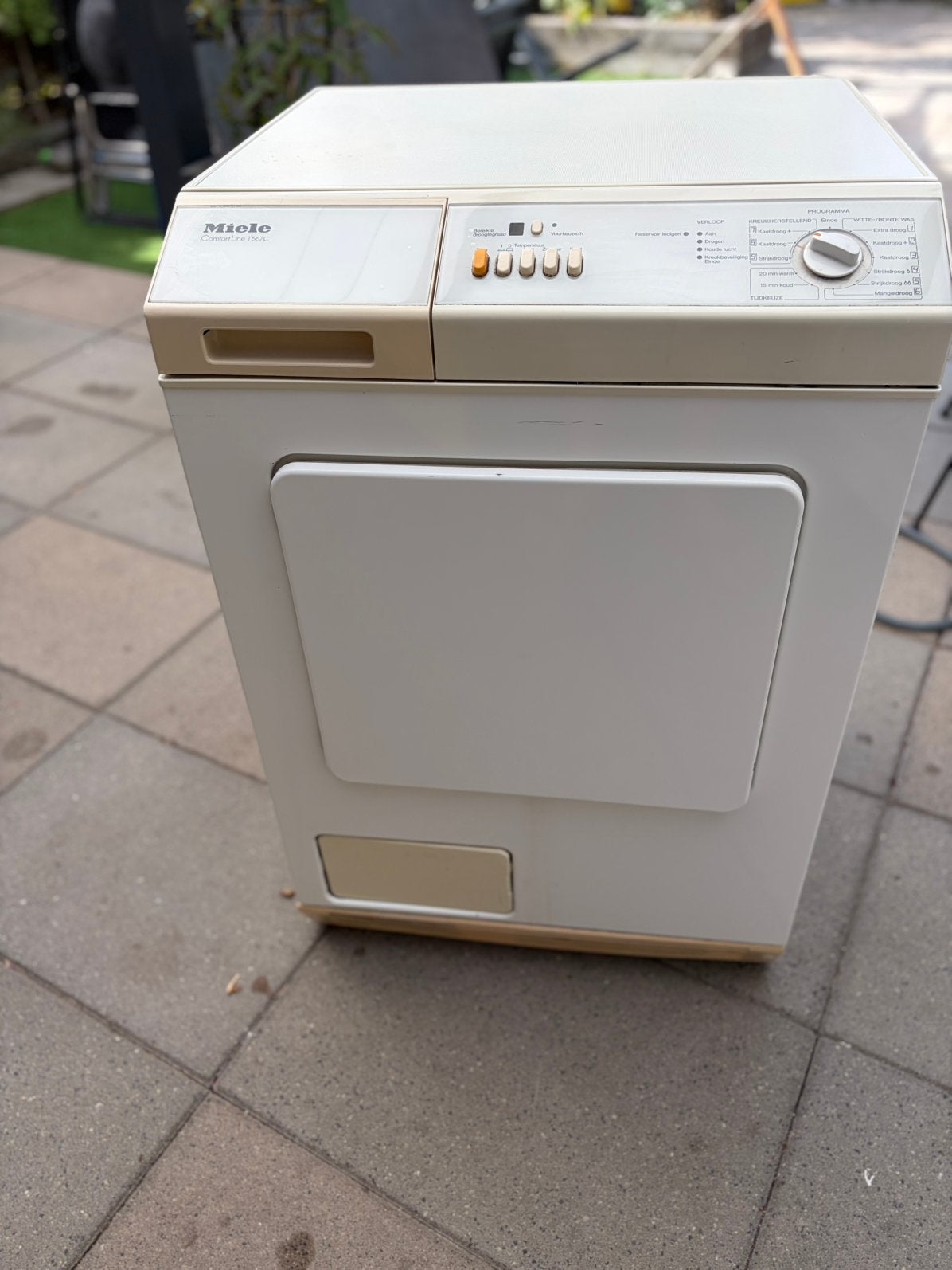 Miele Comfortline T 547 C condenswasdroger, Witgoed en Apparatuur, Wasdrogers, Ophalen, Zo goed als nieuw, Luchtafvoer, 85 tot 90 cm