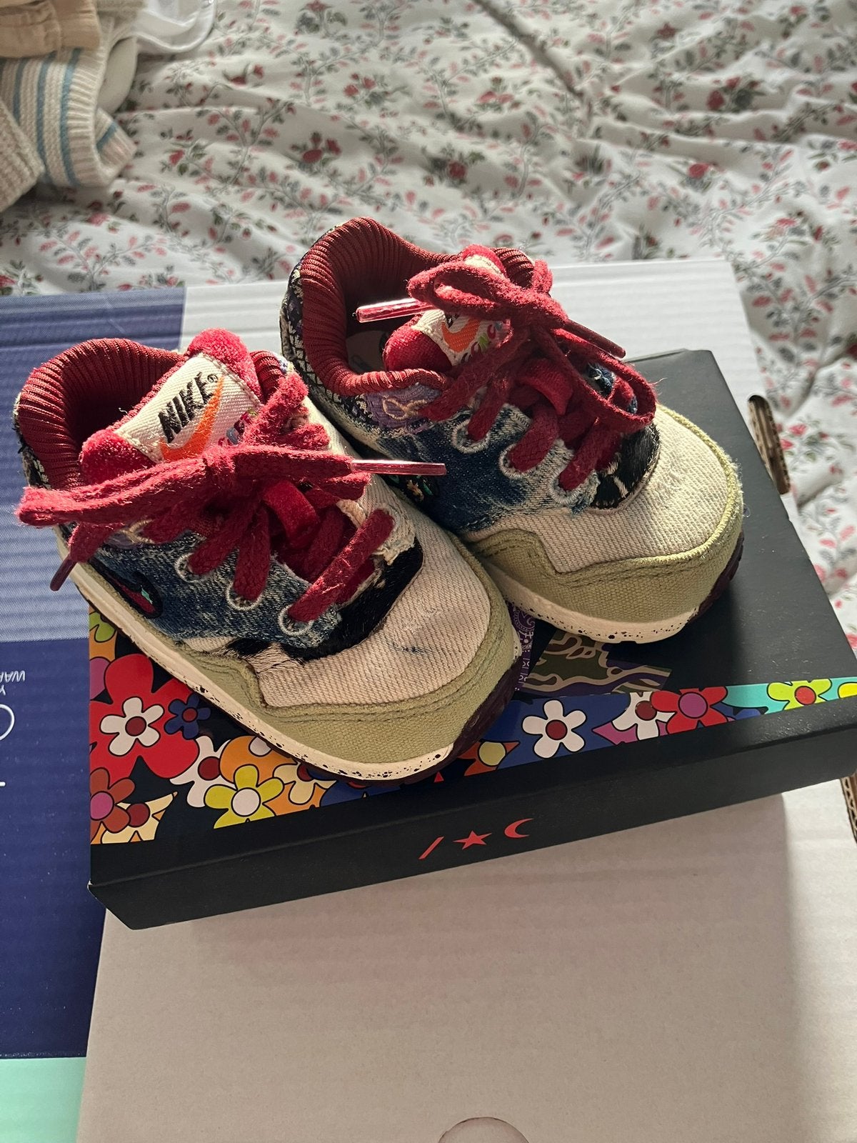 Nike air max 1 SP concepts Mellow maat 19,5, Ophalen of Verzenden, Zo goed als nieuw, Jongen of Meisje, Sportschoenen