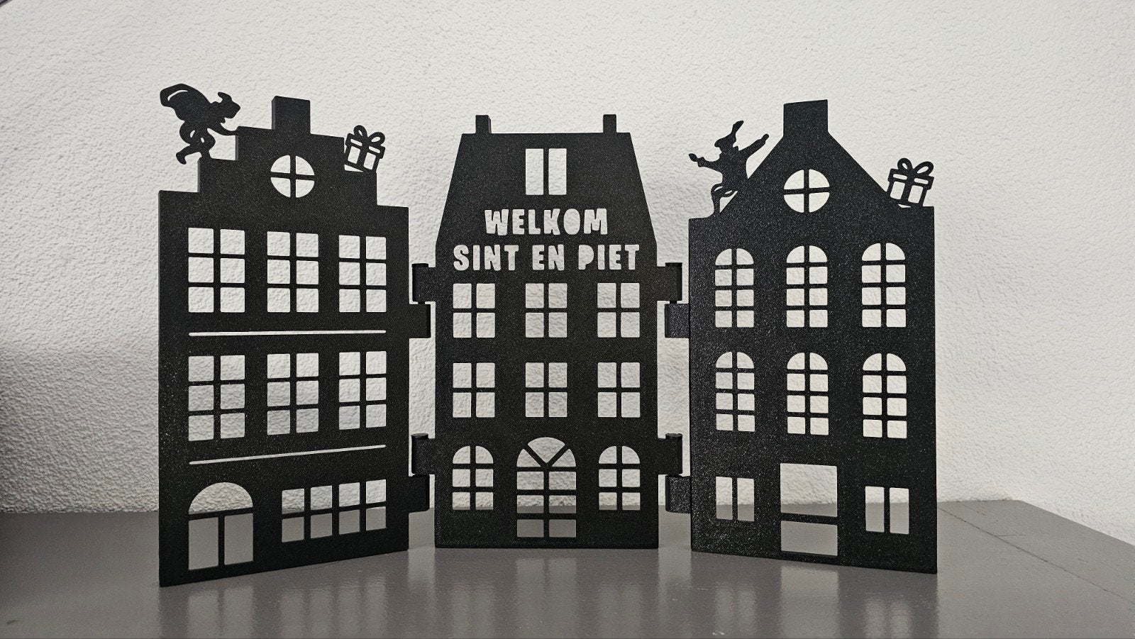 Sinterklaas 3 luik huisjes, Ophalen of Verzenden, Nieuw