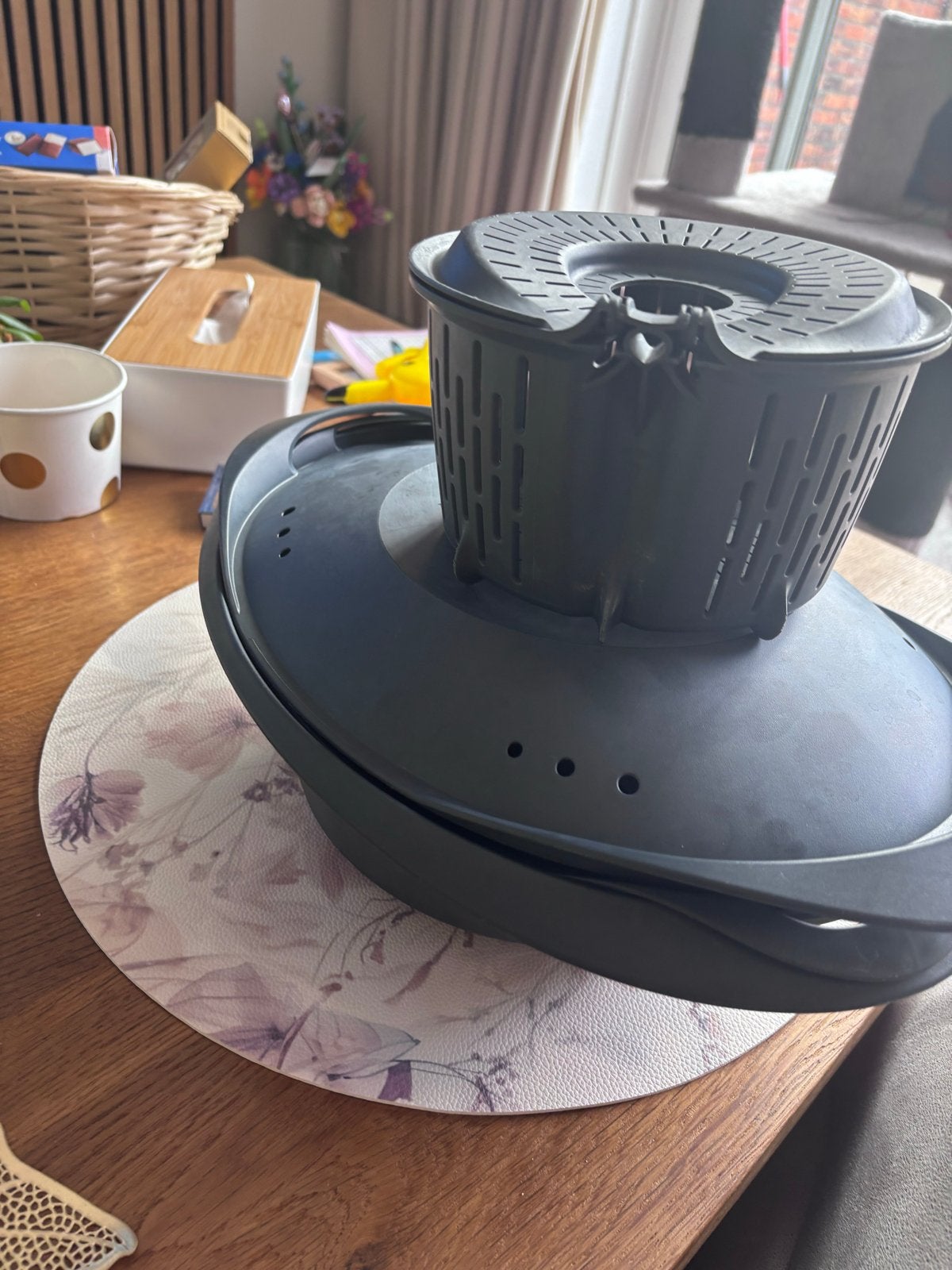 Thermomix Varoma stoommandje en schaal - Zo goed als nieuw, Ophalen, Overige typen, Kunststof, Zo goed als nieuw