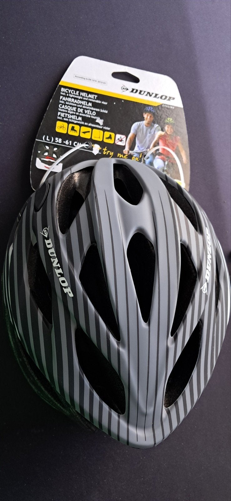 Nieuwe DUNLOP fietshelm, maat L (58-61 cm), Fietsen en Brommers, DUNLOP, Nieuw, Ophalen of Verzenden, L