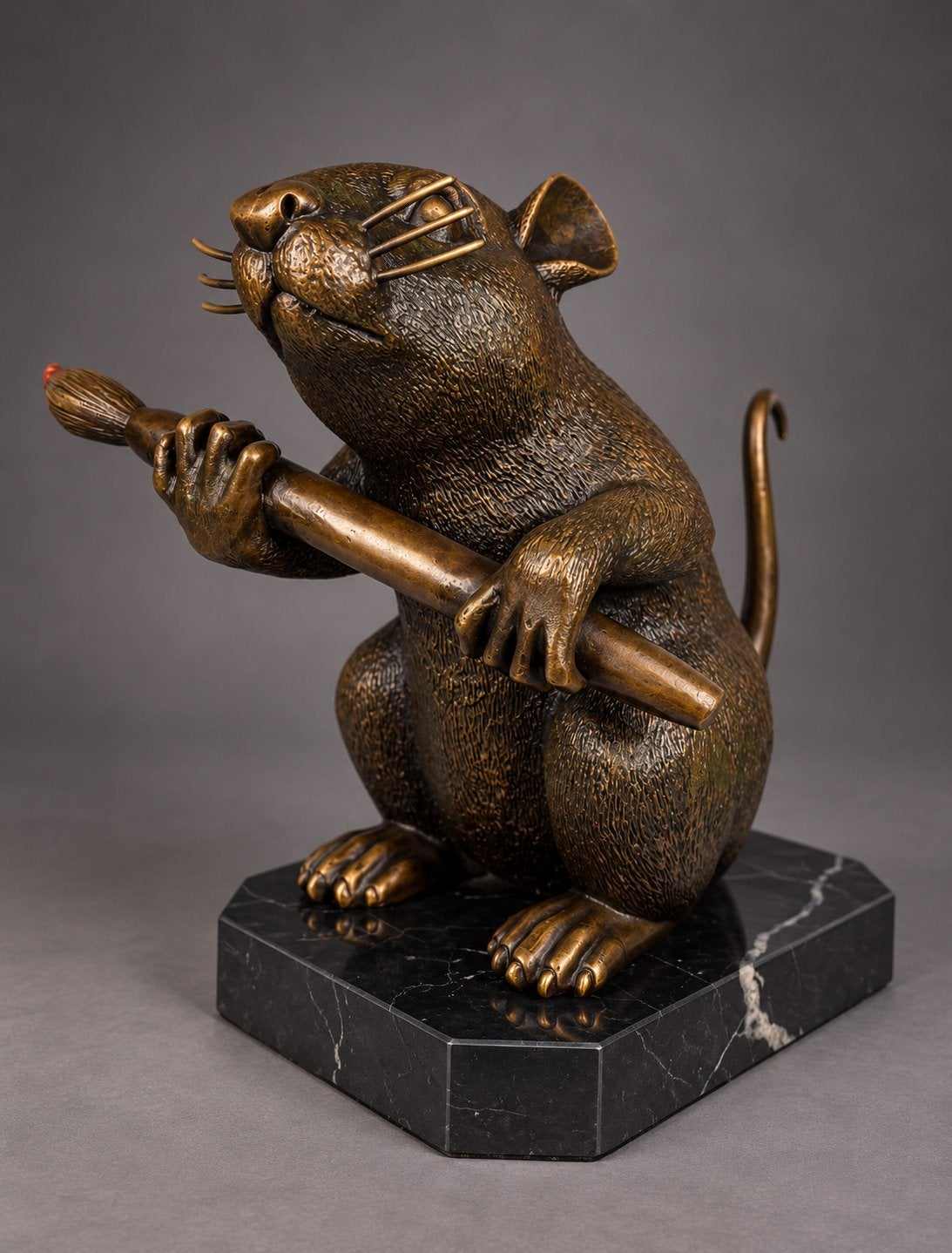 Banksy bronzen rat, Ophalen of Verzenden, Brons
