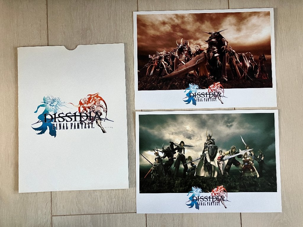 Final Fantasy Dissidia  – 2 Exclusieve Lithograaf-prints, Ophalen of Verzenden, Gebruikt, A1 t/m A3, Film en Tv