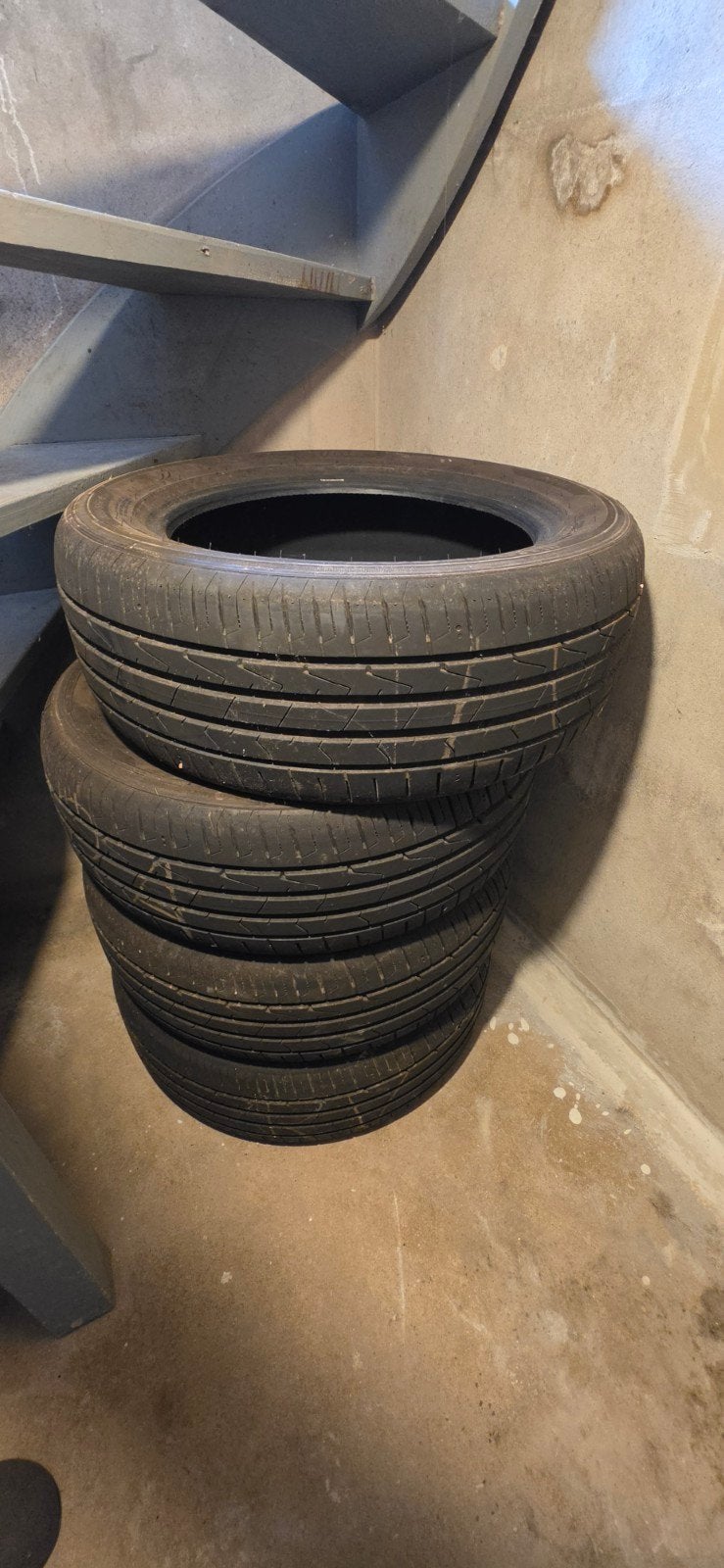 Set van 4 Hankook zomerbanden 205/55R16, Auto-onderdelen, Banden en Velgen, Ophalen, Gebruikt, 16 inch, 205 mm