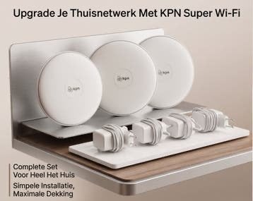 3 KPN Super Wi-Fi punten - Complete Dekking voor Thuis, Ophalen of Verzenden, Zo goed als nieuw