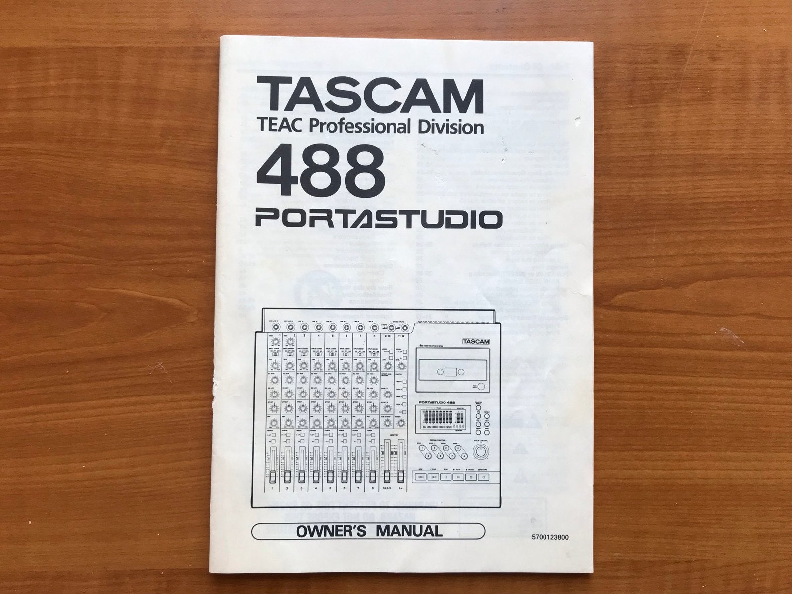 TASCAM 488 PORTASTUDIO Handleiding, Ophalen of Verzenden