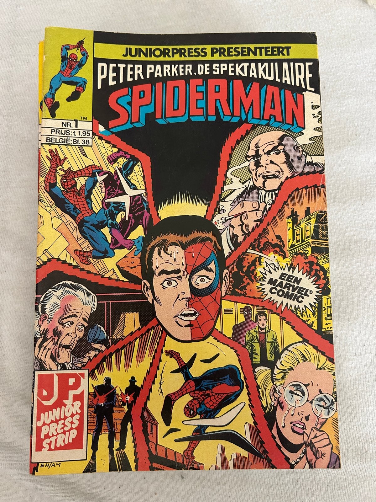Peter Parker De Spektakulaire Spiderman Juniorpress Strips, Boeken, Meerdere stripboeken, Ophalen of Verzenden, Gelezen