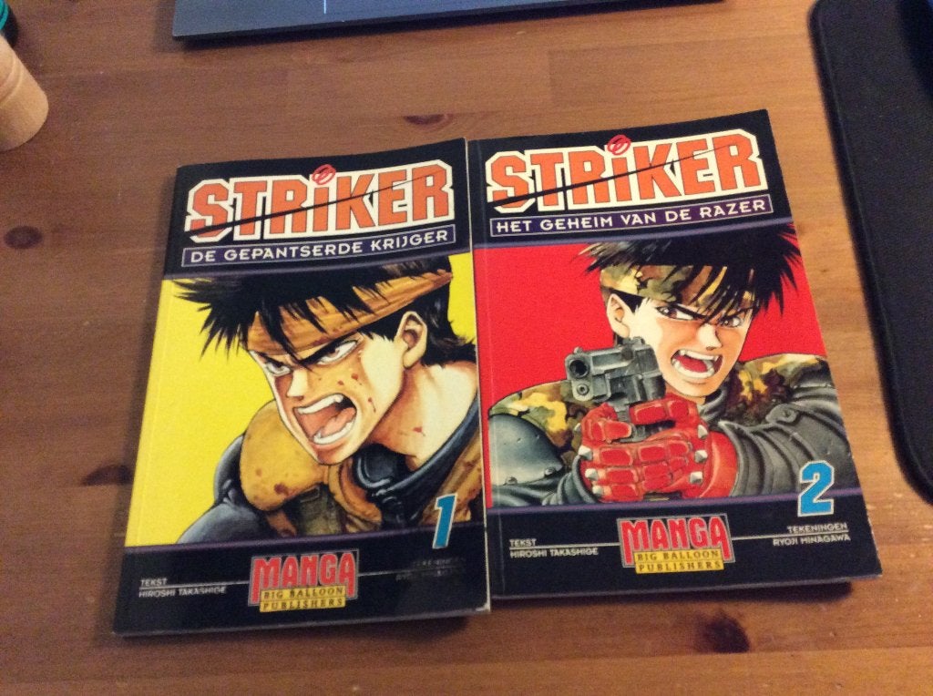 Striker manga. Deel 1 en 2. € 12 per stuk of €20 samen, Boeken, Gelezen, Ophalen of Verzenden, Japan (Manga), Meerdere comics