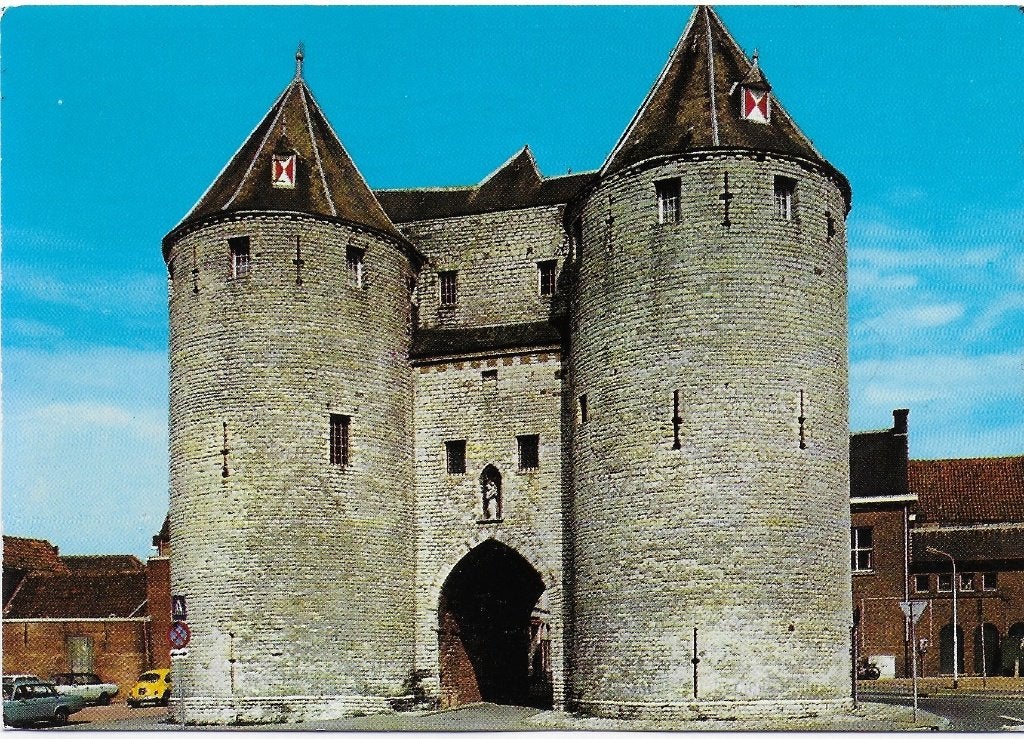 Bergen op Zoom Gelopen Ansichtkaart ( B4666 ), Verzamelen, Ansichtkaarten | Nederland, Ophalen of Verzenden, 1980 tot heden, Gelopen