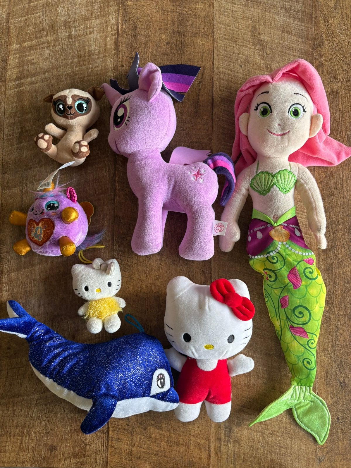Knuffels bijv zeemeermin, my little pony, hello kitty, Ophalen of Verzenden, Zo goed als nieuw, Paard