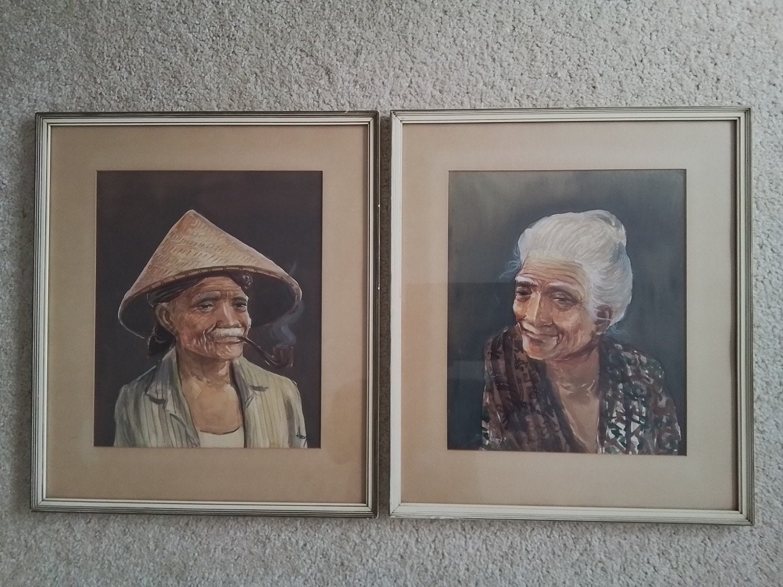 Pendant van Hady (1955), Antiek en Kunst, Portret of Personen, Realistisch, Ophalen of Verzenden, Gesigneerd