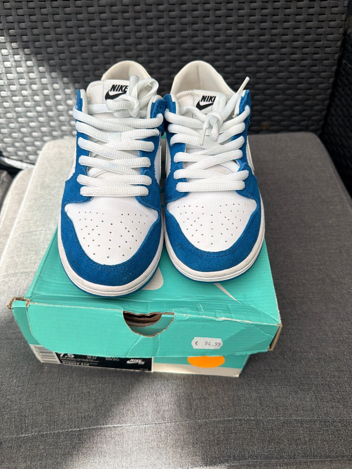 Nike Dunk Low Pro IW - Blauw/Wit Sneakers, Ophalen of Verzenden, Nieuw, Blauw, Sneakers of Gympen