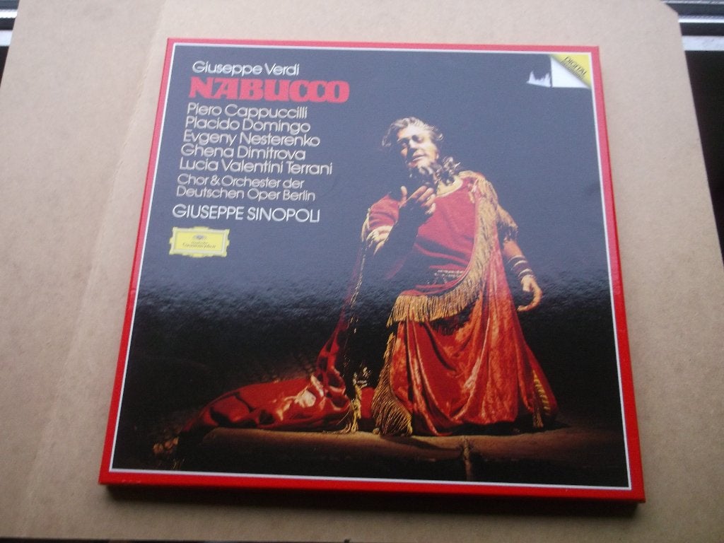 Verdi~Nabucco~Cappuccilli~Domingo~Orch.Berlin~Sinopoli~3LP, Opera of Operette, Ophalen of Verzenden, Zo goed als nieuw, 12 inch