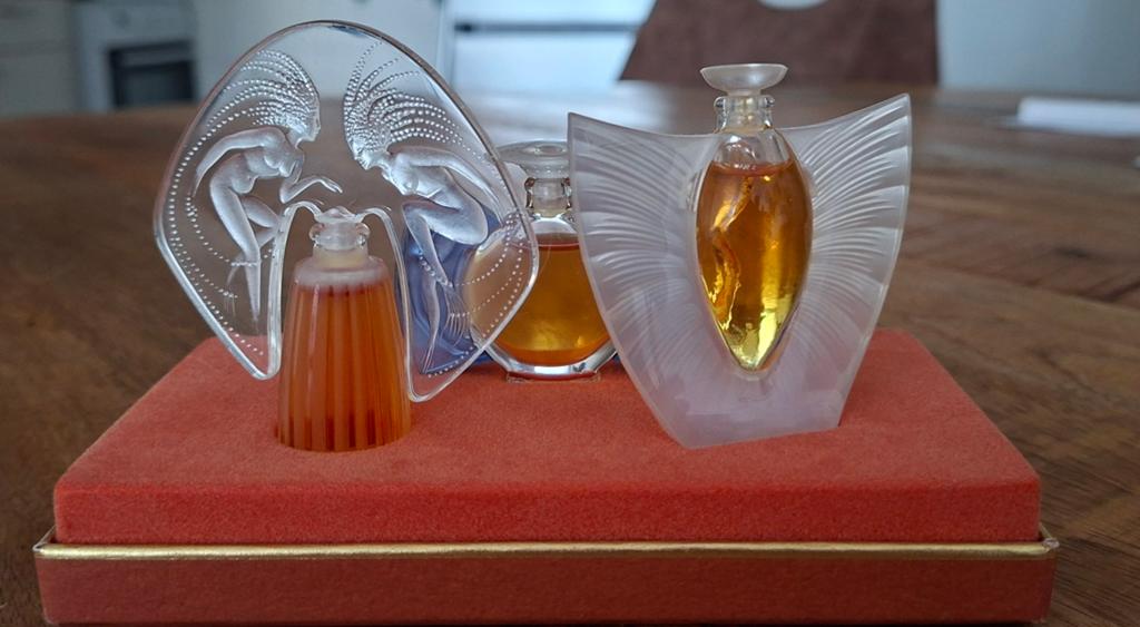 Lalique Miniatuur Parfumflesjes Set - Vintage Collectie, Ophalen of Verzenden