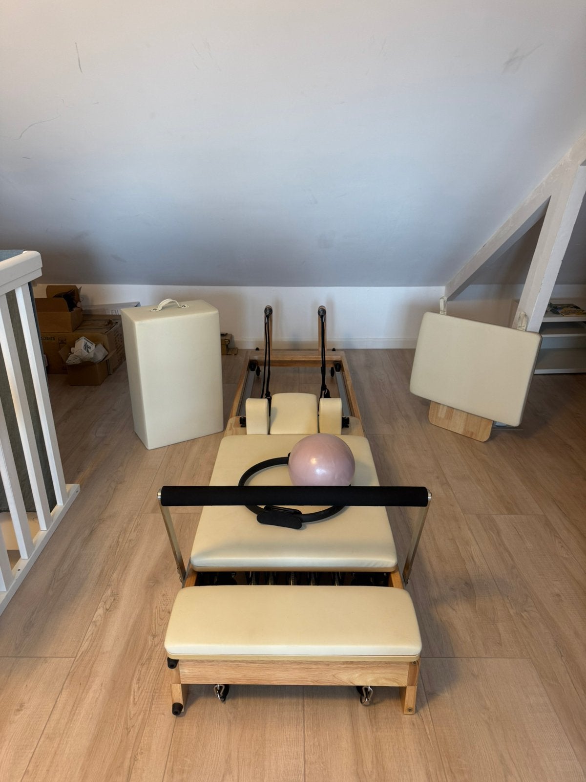 Pilates refomer foldable new, Ophalen, Zo goed als nieuw, Minder dan 10 m², Laminaat