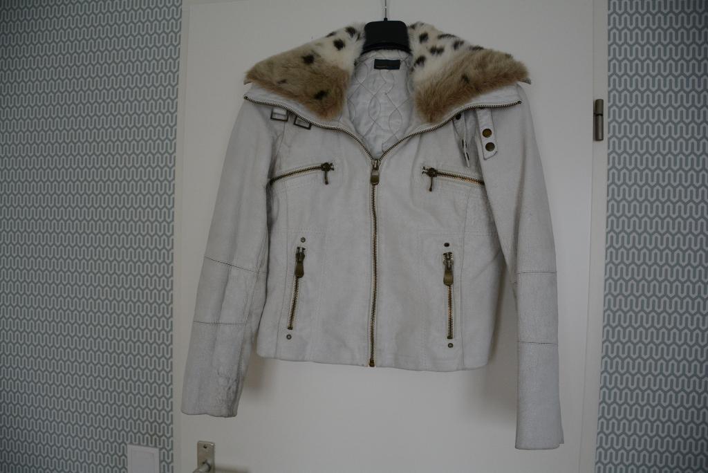 Nieuwe leren jas ROCK IN BLUE, PASVEER., Kleding | Dames, Jassen | Winter, Ophalen of Verzenden, Zo goed als nieuw, Maat 42/44 (L)
