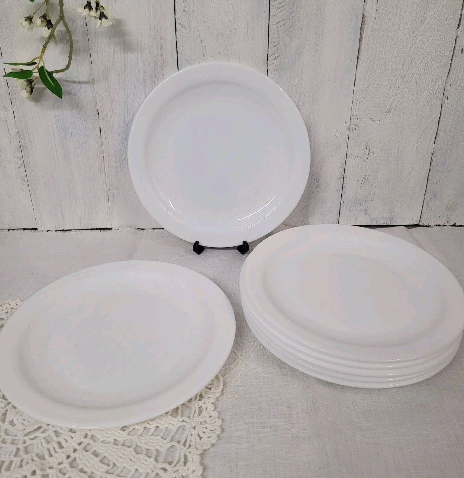 Set Arcopal borden - melkglas -, Ophalen of Verzenden