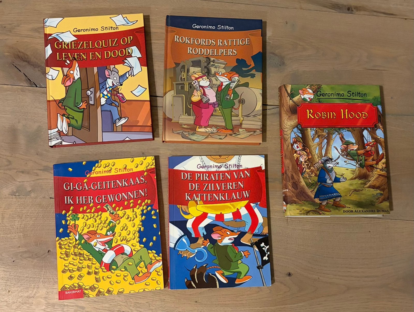 5x leesboek van Geronimo Stilton, Ophalen of Verzenden, Zo goed als nieuw, Fictie algemeen