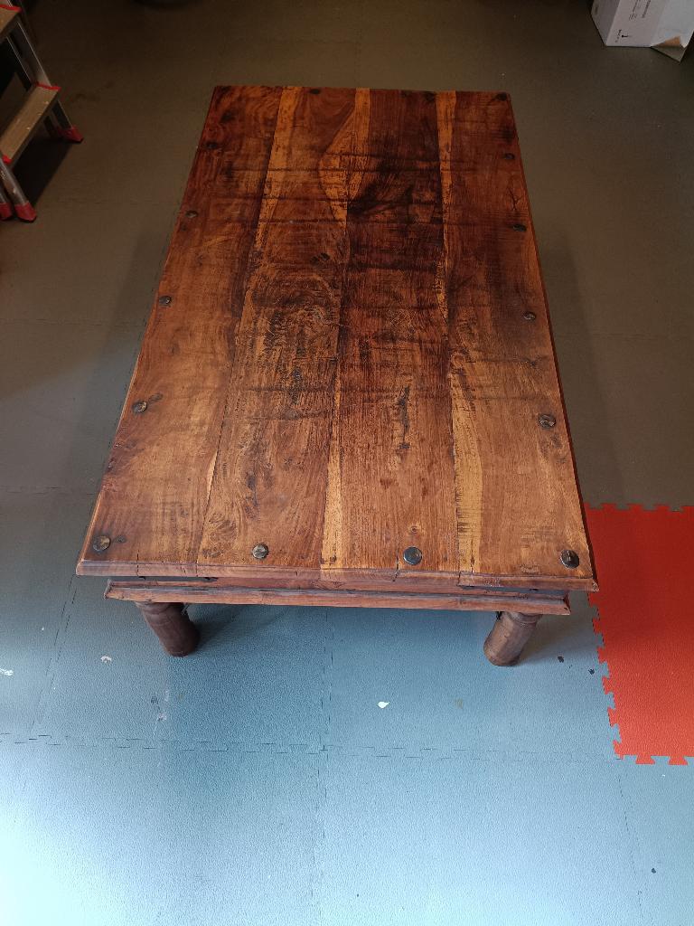 Salontafel, teak, Huis en Inrichting, Tafels | Salontafels, Ophalen, 100 tot 150 cm, Teakhout, 50 tot 100 cm