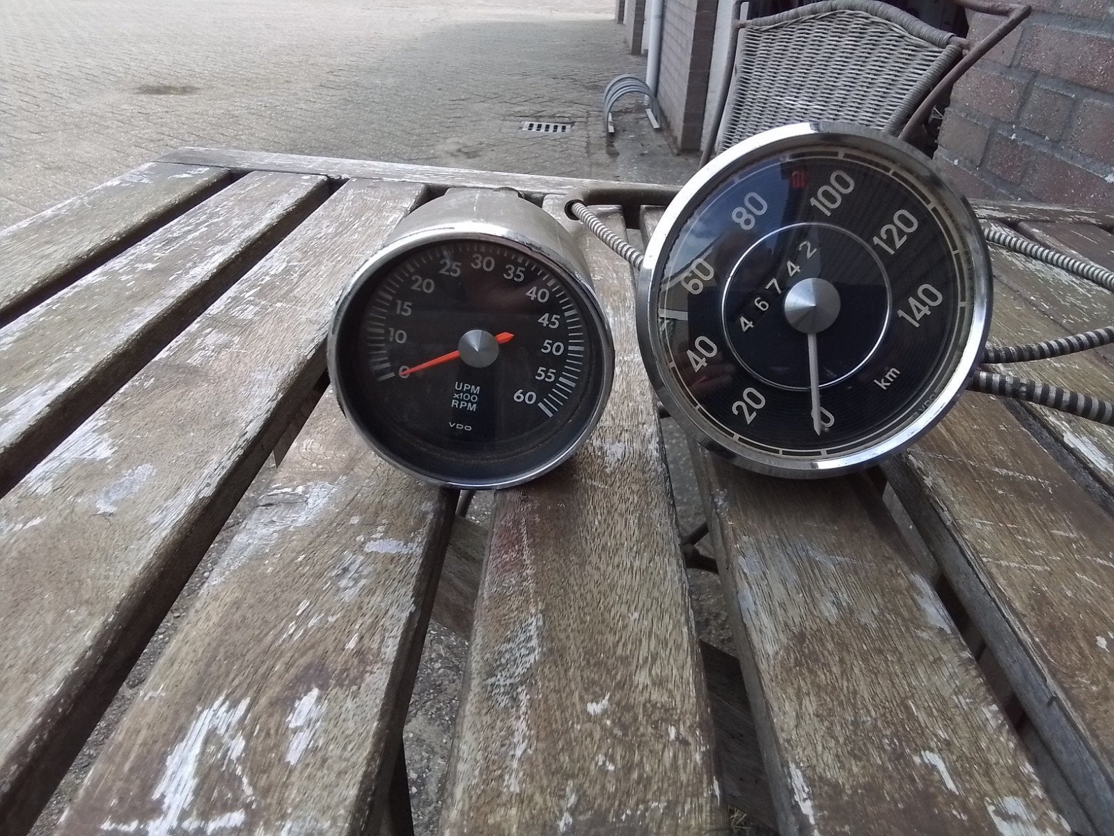 Te Koop kilometerteller100mm en Toerenteller 80mm VDO, Ophalen of Verzenden, Gebruikt